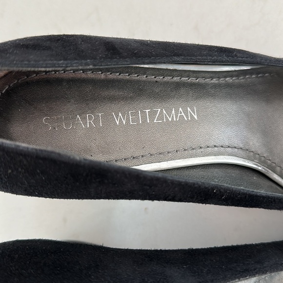 Stuart Weitzman Mary Mid Suede Pumps - Picture 10 of 12